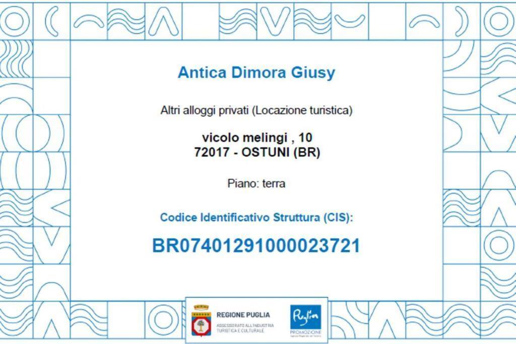 Vila Antica Dimora Giusy Ostuni Exteriér fotografie